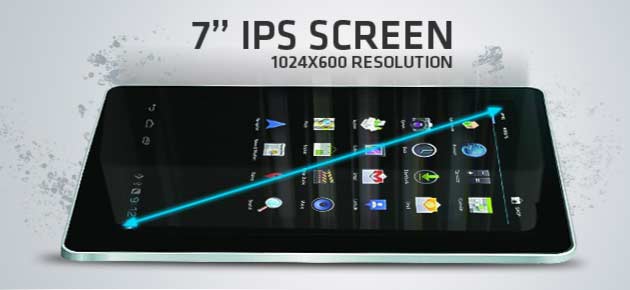 7-inch IPS Screen