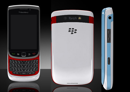 blackberry torch white 9800. Colorware BlackBerry Torch