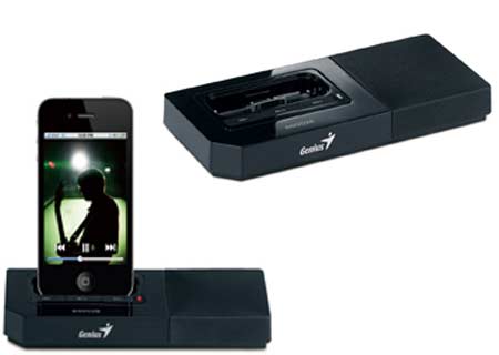 speaker system iphone 5
 on Genius SP-i500 iPhone speaker and SP-i600 iPad docking speaker system ...