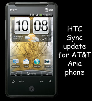 htc aria sync software