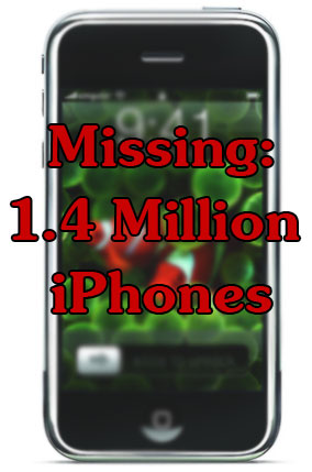 1.4 Million iPhones go missing