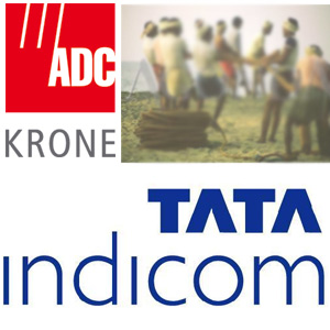 ADC Krone and Tata Indicom Logo