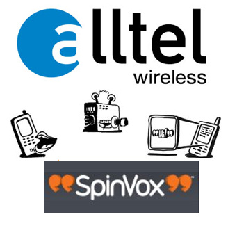 Alltel and Spinvox Logo