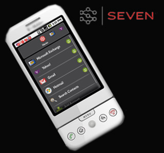 Android mobile and SEVEN logo