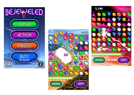 Bejeweled 2 on iPhone