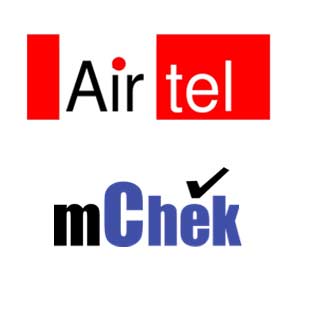 Bharti Airtel and mChek logo