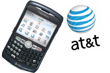 BlackBerry Curve 8320 Phone, AT&T logo