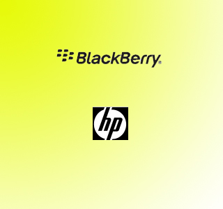 Blackberry And HP Logos