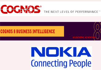 Cognos and Nokia Logo
