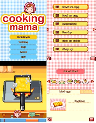 Cooking Mama Mobile Game Screen Shots