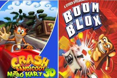 Crash Bandicoot: Nitro Kart 3D and Boom Blox