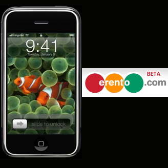 Erento Logo Apple iPhone on rent Service
