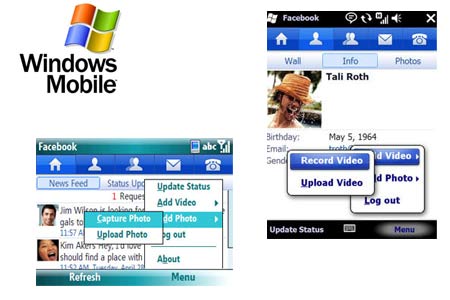 Facebook application Windows Mobile 