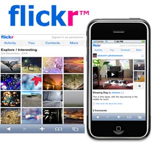 Flickr, iPhone