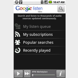 Google Listen Application
