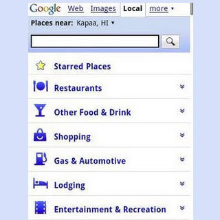 Google Local Search Mobile