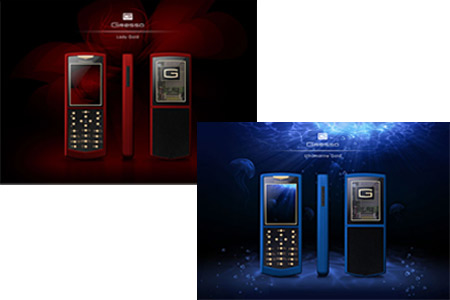 Lady Gold and Ultramarine phones