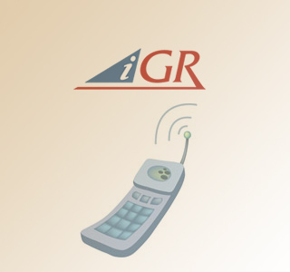 iGR logo and Mobile phone