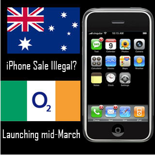 iPhone Australia Ireland flag
