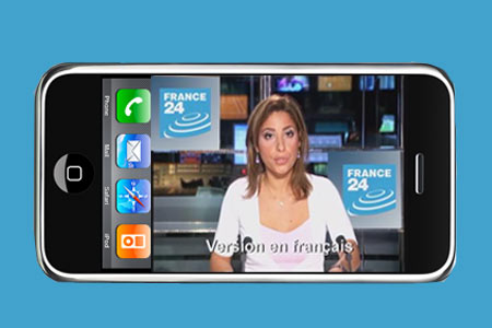 France 24 LIVE application iPhone