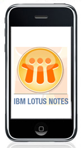 iPhone and IBM Lotus Notes Logo