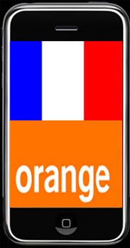iPhone and Orange logo