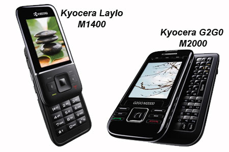 Kyocera G2G0 M200 and Laylo M1400 Phones
