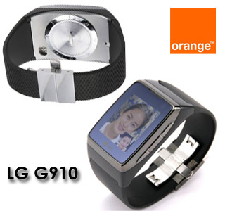 LG G910 Watch phone and Orange logo
