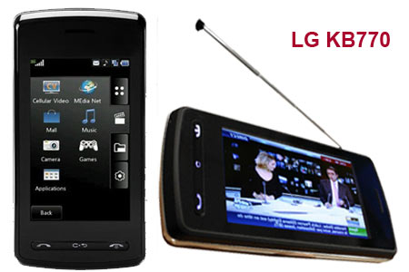LG KB770 mobile phone