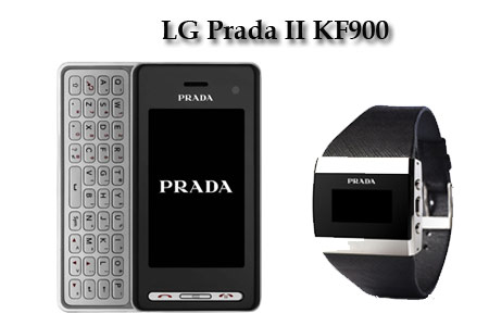 LG Prada II KF900 with Bluetooth watch