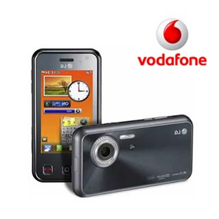 LG Renior phone and Vodafone logo