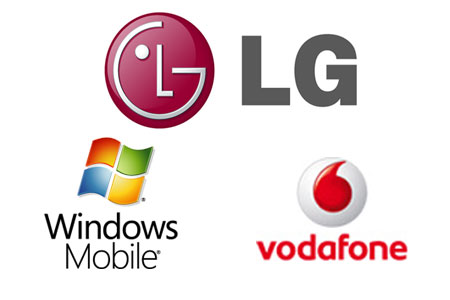 LG Vodafone Windows Mobile Logos