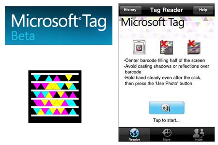 Microsoft Tag application