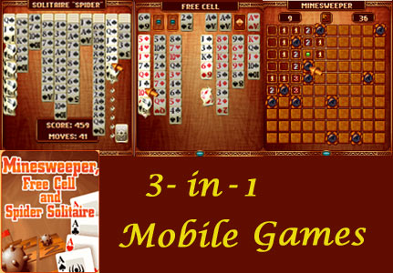 Minesweeper Free Cell & Spider Solitaire Mobile Game ScreenShot