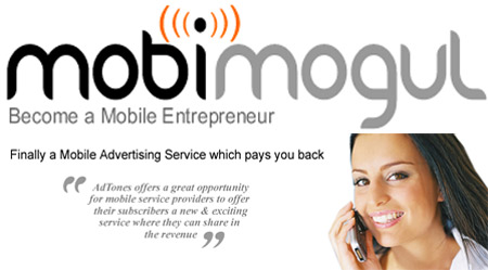 MobiMogul Advertising Service on Mobile Phones