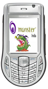 Monster India on Mobile Phones