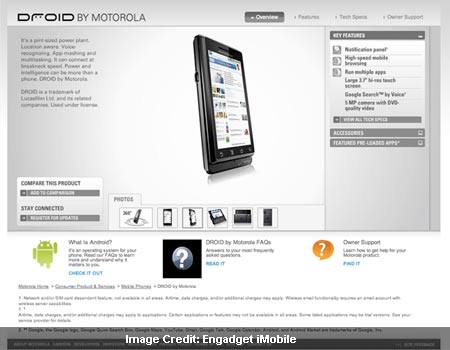 Motorola Droid Screenshot