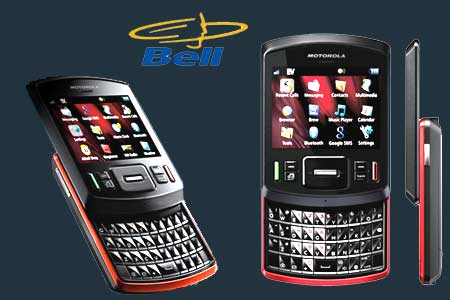 Motorola Hint QA30 Phone and Bell Mobility Logo