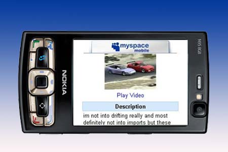 MySpace mobile video service