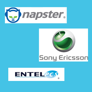 Napster,Ericsson and Entel logo
