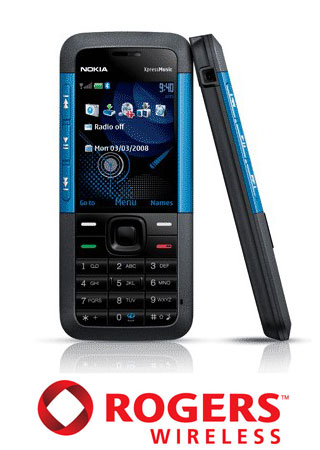 Nokia 5310, Rogers Wireless