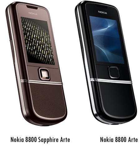 Nokia 8800 Arte and 8800 Sapphire Arte Phones