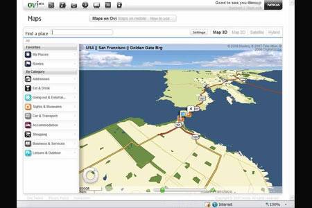Nokia Ovi Maps API application