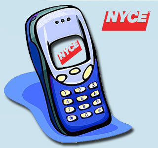 NYCE Logo and Mobile Phone