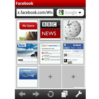 Opera Mobile 10 Screenshot