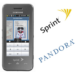 Pandora and Sprint logo