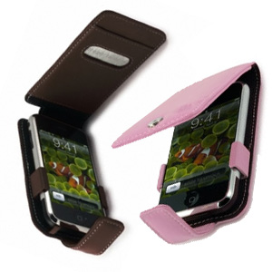 Black and Pink Aluminium lined leather case