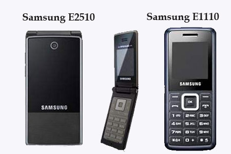 Samsung E1110 and E2510 phones