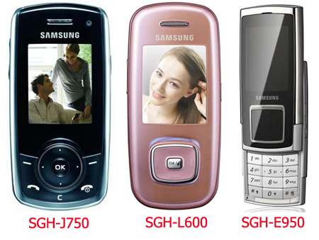 Samsung SGH-E950, SGH-L600, SGH-D880 