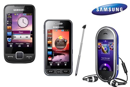 Samsung Star S5233, Star 3G S5603 and Beat DJ Phones